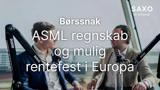 ASML HOLDING ASML regnskab og mulig rentefest i Europa