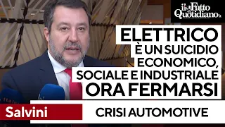 Salvini e le frecciate a Macron: &quot;Sull&#39;elettrico occorre fermarsi, rischiamo le banlieue&quot;