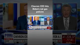 CHEVRON CORP. Chevron CEO takes a jab at Biden’s gas policies, says fuel is ‘crucial’ for AI #shorts