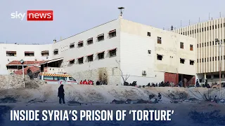 Sky&#39;s Yalda Hakim goes into notorious Sednaya prison on outskirts of Damascus