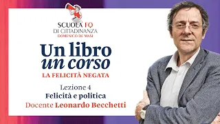 Felicità e politica, la lezione del prof. Leonardo Becchetti