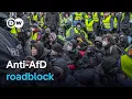 Protesters in Germany block roads to far-right AfD party convention | DW News