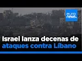 Israel lanza decenas de ataques contra Líbano tras ser blanco de Hezbolá