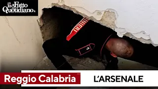 Maxi sequestro di armi ed esplosivi a Reggio Calabria. L&#39;arsenale nascosto dietro un muro