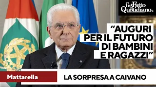 Mattarella a sorpresa partecipa alla messa di don Patriciello: &quot;Il mio augurio per futuro bambini&quot;