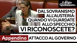 Appendino: &quot;Da sovranismo all&#39;austerità. Quando vi guardate allo specchio vi riconoscete?&quot;