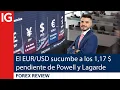 El EUR/USD sucumbe a los 1,17 dólares pendiente de Powell y Lagarde | Forex Review