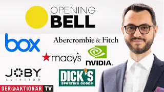 Opening Bell: Box Inc., Abercrombie &amp; Fitch, Macy&#39;s, Joby Aviation, Dick&#39;s Sporting Goods