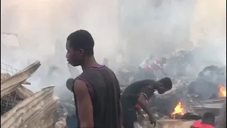 Un incendie ravage un marché à Accra, la capitale du Ghana