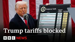 US trade court blocks Trump&#39;s sweeping tariffs | BBC News