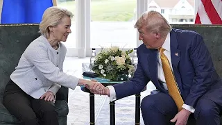 Von der Leyen and Trump strike EU-US trade deal with 15% tariff for the bloc