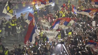 Thousands protest in Belgrade in preparation for major anti-government protests planned for Saturday