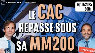 CAC40 INDEX Le CAC repasse sous sa MM200 - #19s