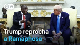 Trump increpa a presidente sudafricano con acusación de supuesto “genocidio” contra población blanca