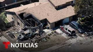 Autoridades informan sobre el jet privado que chocó en San Diego con seis personas a bordo