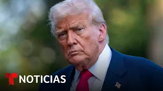 Trump habla desde la Casa Blanca antes de viajar a Escocia