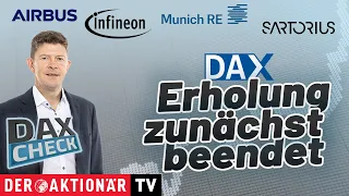 SFC ENERGY AG DAX-Check LIVE: Adtran, Airbus, Aroundtown, Infineon, Munich Re, Nordex, Sartorius Vz., SFC Energy