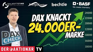 SFC ENERGY AG DAX-Check LIVE: BASF, Bechtle, Energiekontor, Merck, Salzgitter, SFC Energy im Fokus