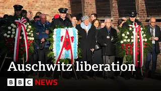 Auschwitz survivors to be joined by world leaders for 80 years since camp&#39;s liberation | BBC News