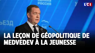 &quot;Impuissants de l&#39;Atlantique&quot;: la leçon de géopolitique de Dmitri Medvedev à la jeunesse｜LCI