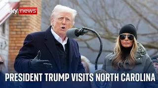 President Donald Trump visits North Carolina