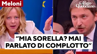 S&U PLC [CBOE] Meloni si innervosisce alla domanda su sua sorella Arianna: &quot;Mai parlato di complotto&quot;