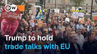 Trump in Scotland while protesters take to the streets and decry his visit | DW News