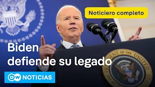 🔴 DW Noticias 13 de enero: Biden afirma que Trump heredará un país mejor que el que dejó