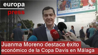 COPA HLD. Moreno valora el &quot;impacto de 150M&quot; de la Copa Davis y su &quot;difusión de la Marca Andalucía&quot;