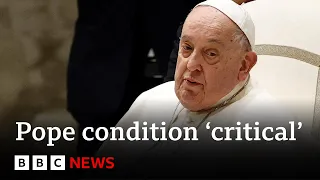 Pope Francis has &#39;peaceful&#39; night after condition described as &#39;critical&#39; | BBC News