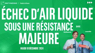 Échec d&#39;AIR LIQUIDE sous une résistance majeure - 100% Marchés - 10/12/2024