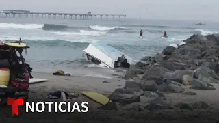 Investigan si las embarcaciones halladas en San Diego transportaban migrantes | Noticias Telemundo