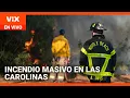 Incendio masivo en las Carolinas causa destrucción | La Voz de la Mañana