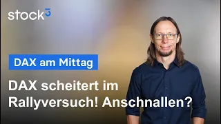 DAX40 PERF INDEX DAX Analyse am Mittag - DAX schlingert deutlich! Allzeithoch aufgeschoben!