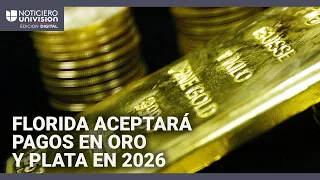 GOLD - USD Florida permitirá el uso del oro y la plata como medios de pago: te explicamos la medida