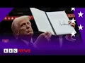 President Trump signs executive orders and withdraws US from Paris climate agreement | BBC News