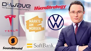 MICROSTRATEGY INC. Märkte am Morgen: Volkswagen, Softbank, Tesla, Soundhound, D-Wave, MicroStrategy