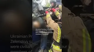 Family among nine killed in Russian strike on bus in Sumy, Ukraine, hours after peace talks