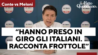 S&U PLC [CBOE] Conte contro Meloni: &quot;Dobbiamo far scendere i titoli di coda su questo film di fantascienza&quot;