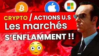 BITCOIN 🚨 BITCOIN / CRYPTO les ACTIONS ARRIVENT sur la BLOCKCHAIN !!