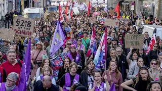 Hundreds of thousands of protesters commemorate International Women&#39;s Day