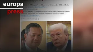 Primer ministro de Camboya agradece a Trump sus esfuerzos para un alto el fuego con Tailandia
