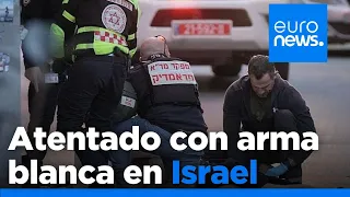 Al menos un muerto y cuatro heridos en un atentado con arma blanca en Israel, según las autoridades