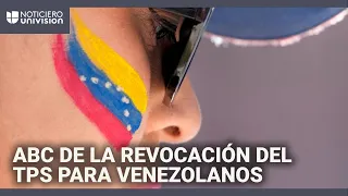 SABER EEUU revoca el TPS para venezolanos que lo obtuvieron en 2023, según informes: esto debes saber