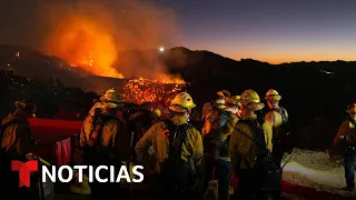 ANA HOLDINGS INC [CBOE] Los bomberos combaten cinco incendios a pesar de los vientos de Santa Ana | Noticias Telemundo