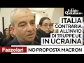 Fazzolari contro la proposta Macron: "Italia contraria all'invio truppe UE in Ucraina"