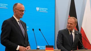 Merz vows to tackle illegal migration as he meets Donald Tusk in first trip to Poland as chancellor