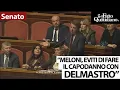 La battuta di Renzi a Meloni in Senato: "Eviti di fare il capodanno con Delmastro"