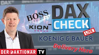 HUGO BOSS AG NA O.N. DAX-Check LIVE: Delivery Hero, Eckert &amp; Ziegler, Hugo Boss, Kion, Koenig &amp; Bauer, Nordex, Norma &amp; Co