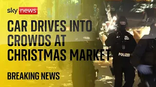 THE MARKET LIMITED BREAKING: Car drives into a group of people at a Christmas market in Germany